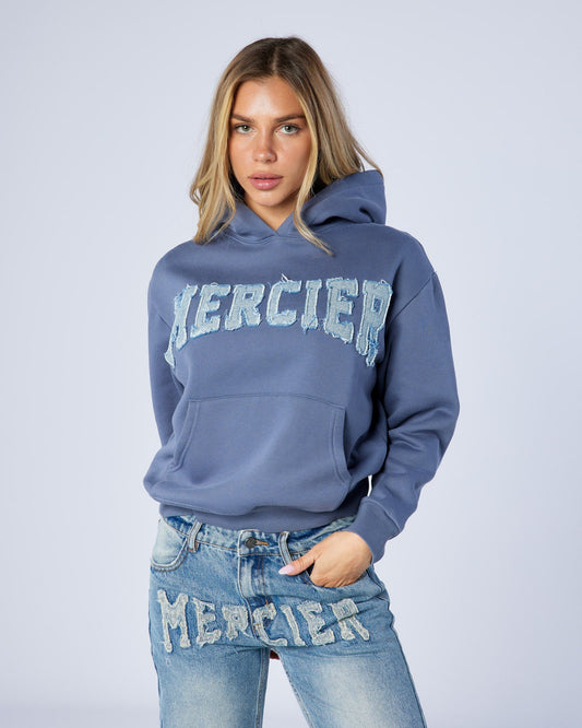 Mercier Women's Raw Edge Denim Hood