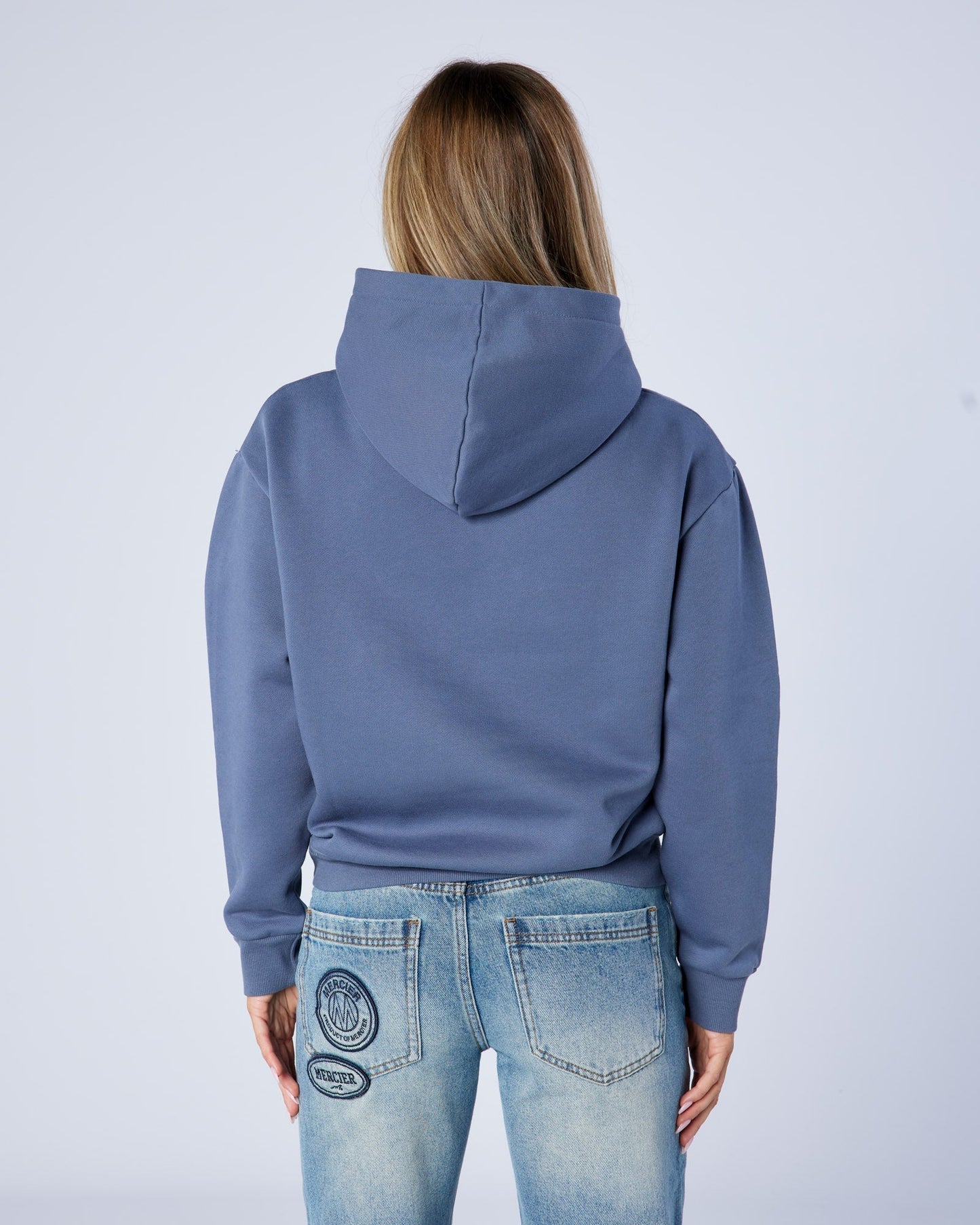 Mercier Women's Raw Edge Denim Hood