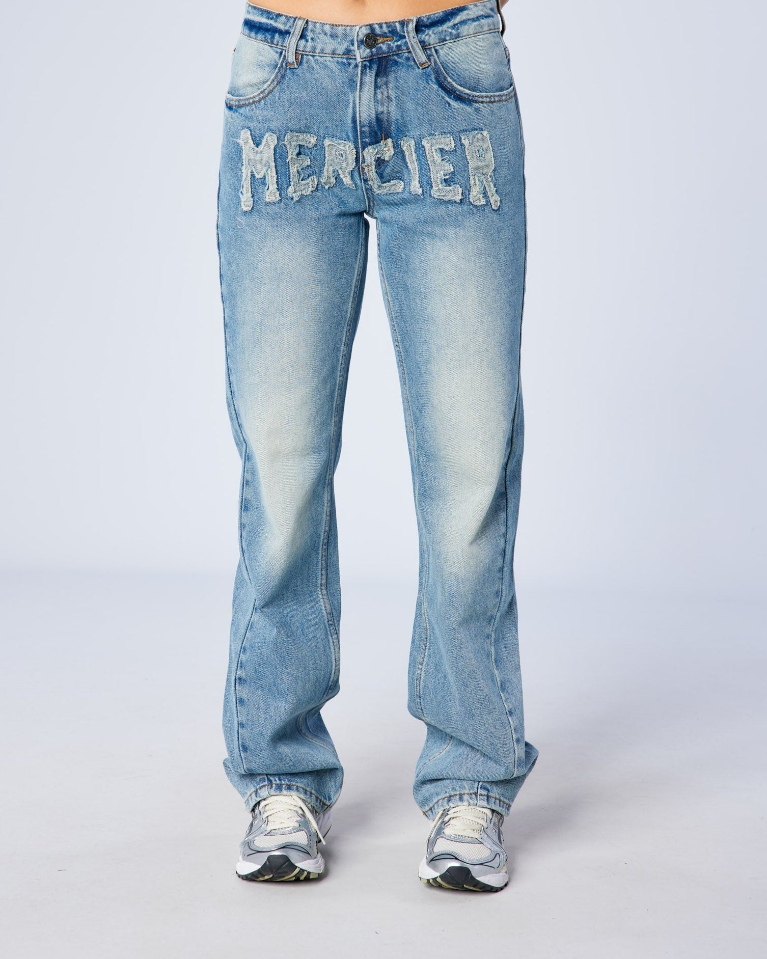Mercier Women's Raw Edge Denim Jeans