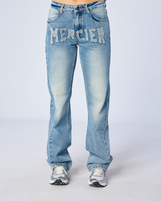 Mercier Women's Raw Edge Denim Jeans