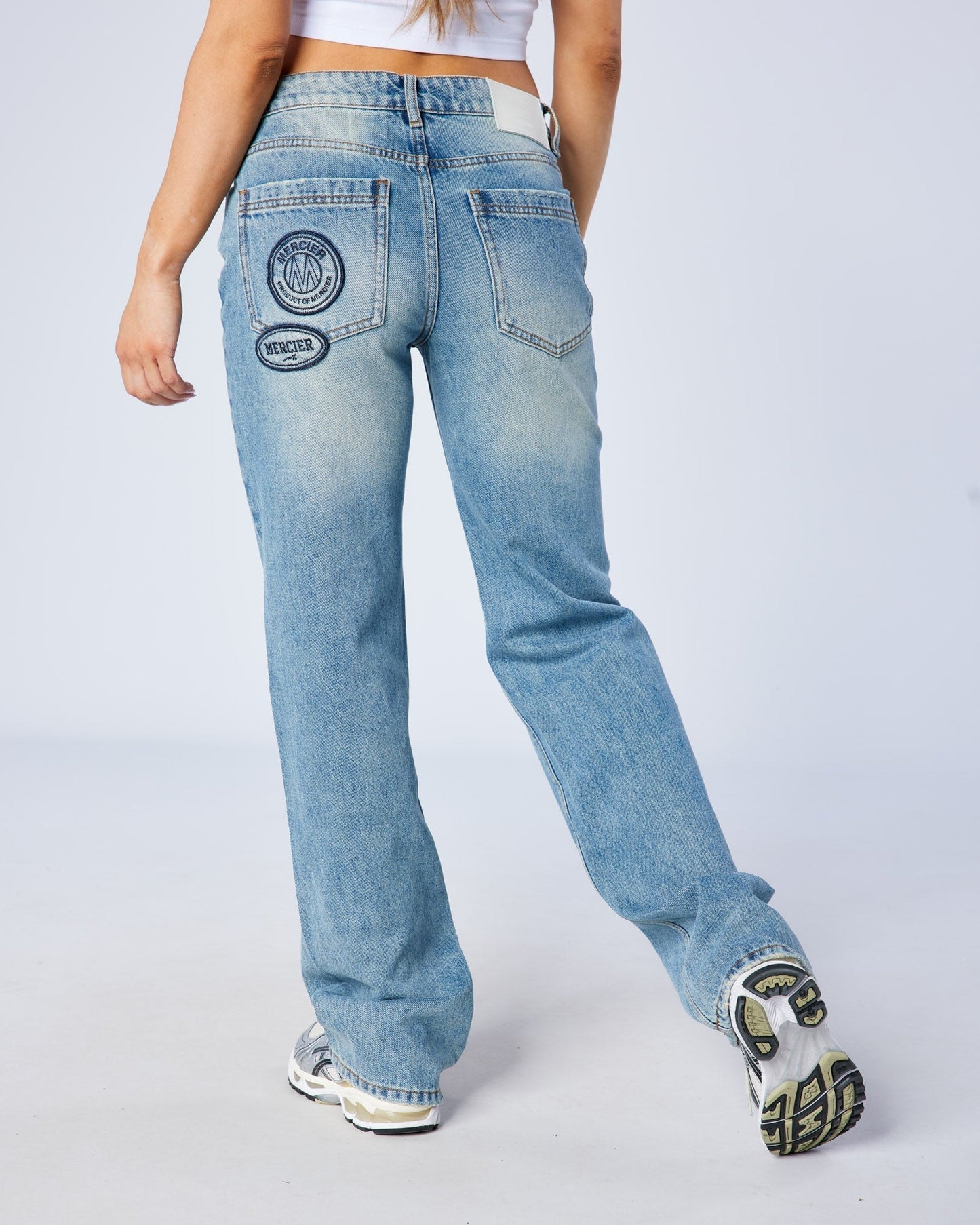 Mercier Women's Raw Edge Denim Jeans