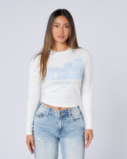 Mercier Women's White Fantasy Long Sleeve T-Shirt
