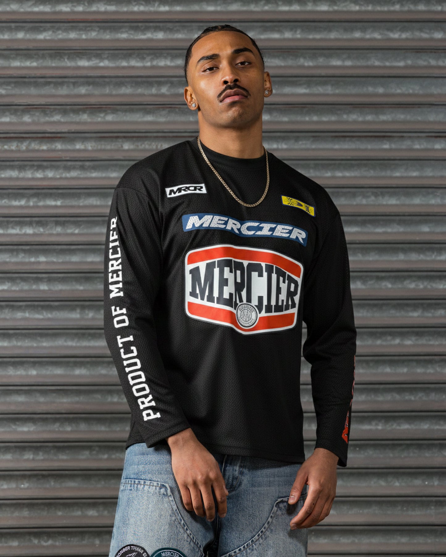 Mercier black Motocross mesh top