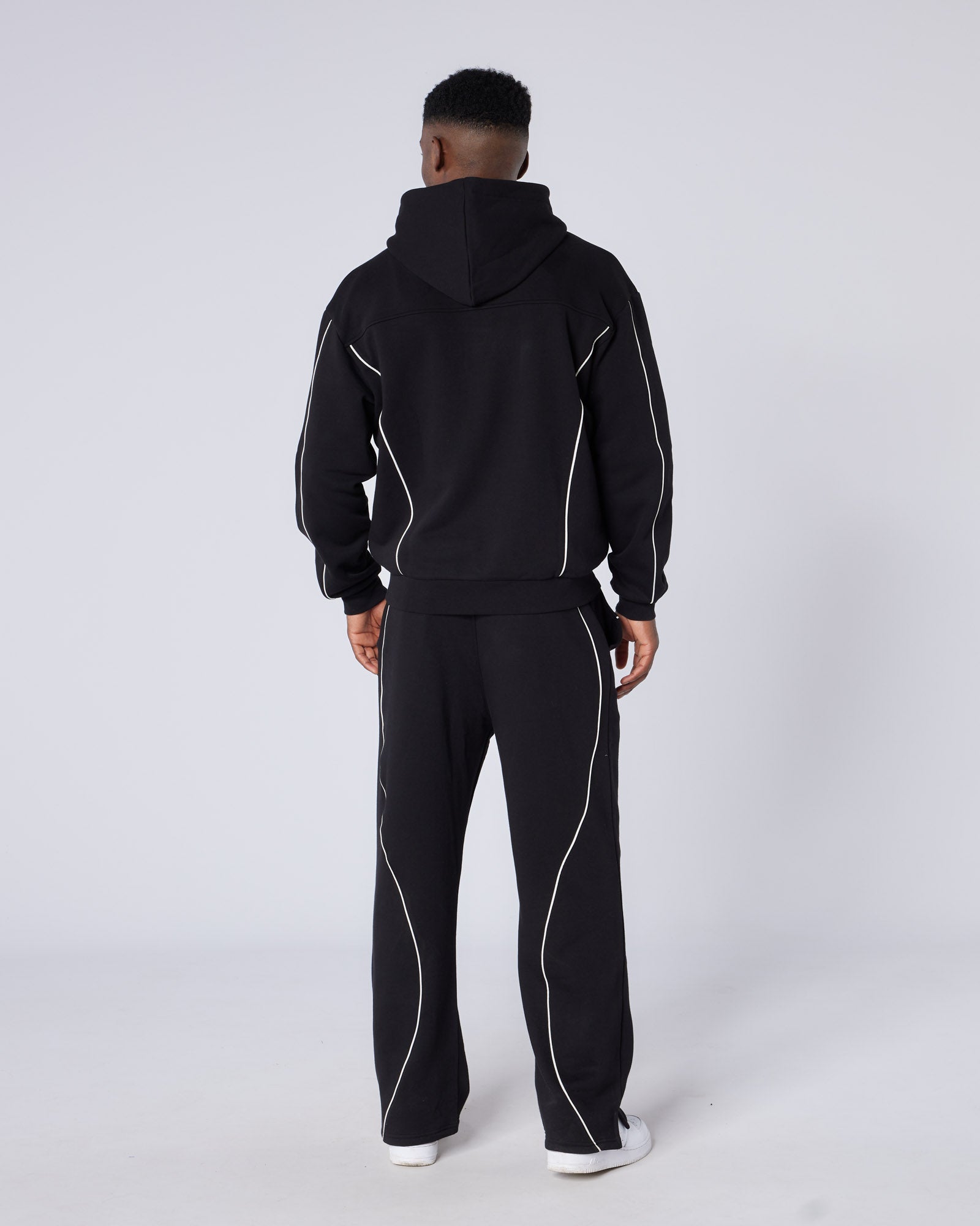 Mercier black New Wave badge joggers