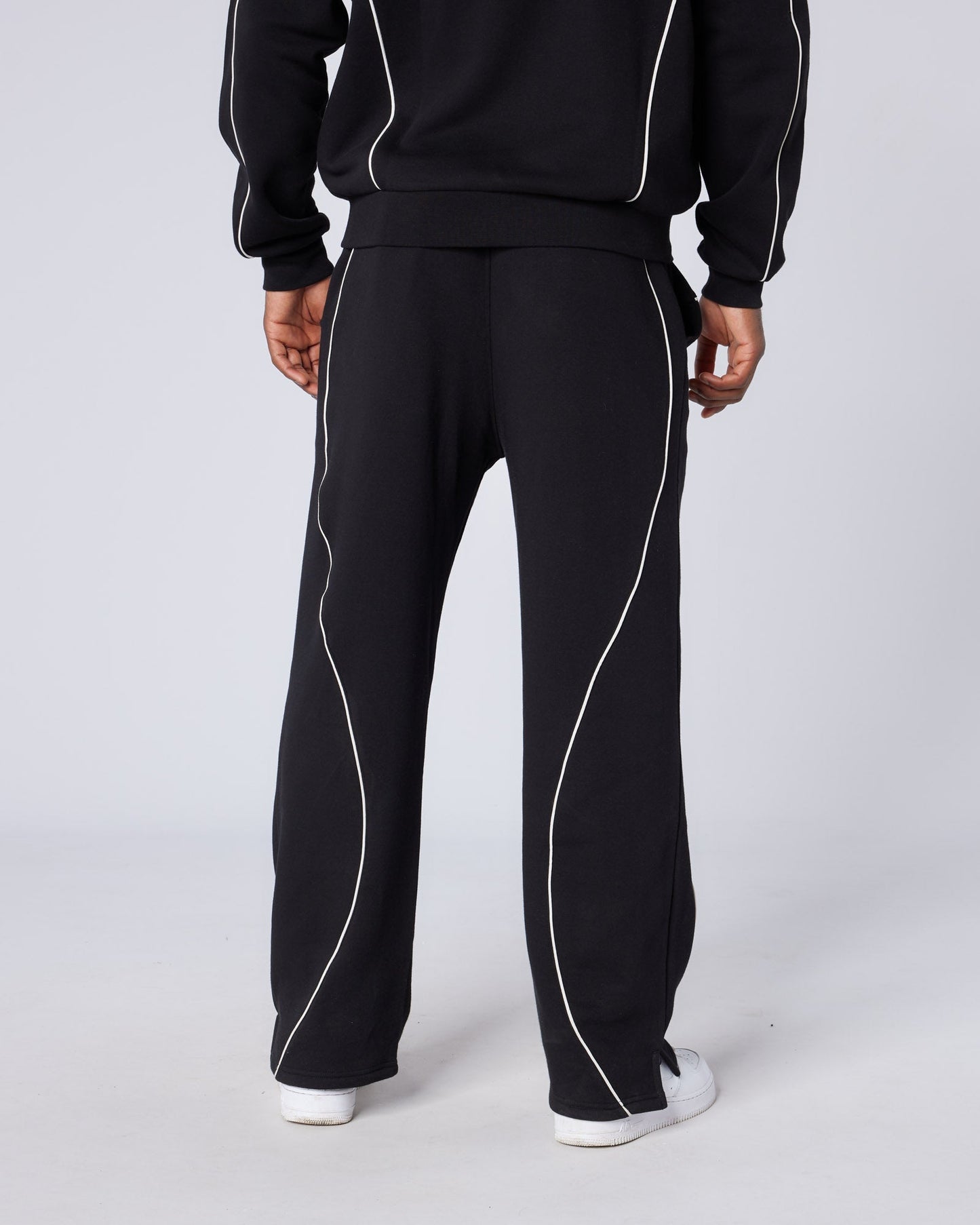 Mercier black New Wave badge joggers