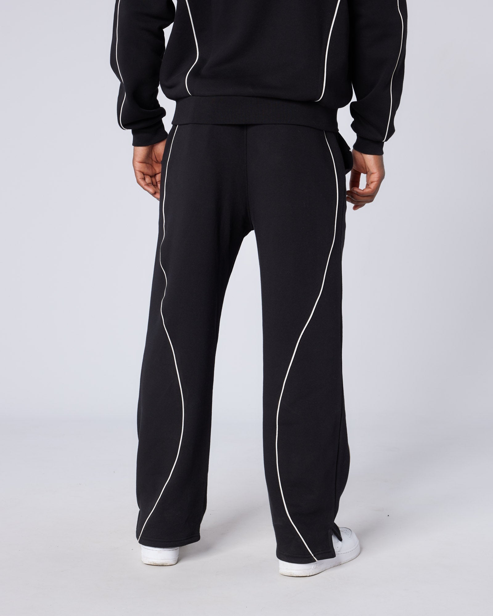 Mercier black New Wave badge joggers