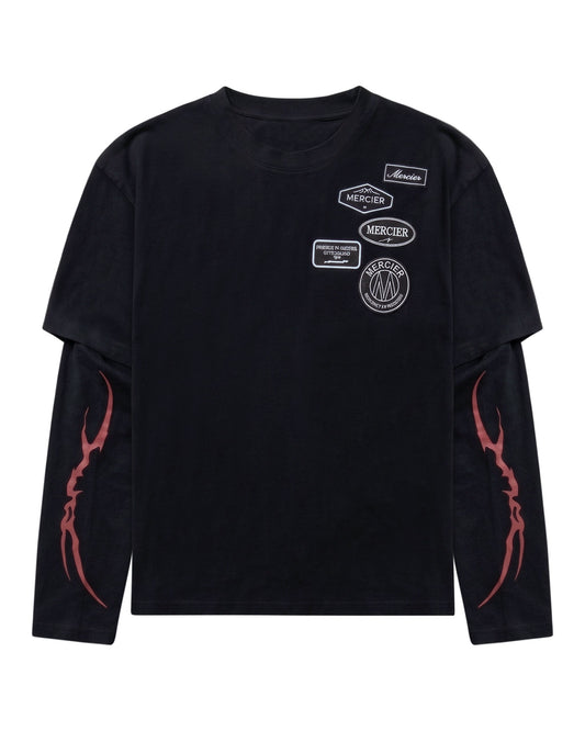 Mercier black OG Lightening faux layer top