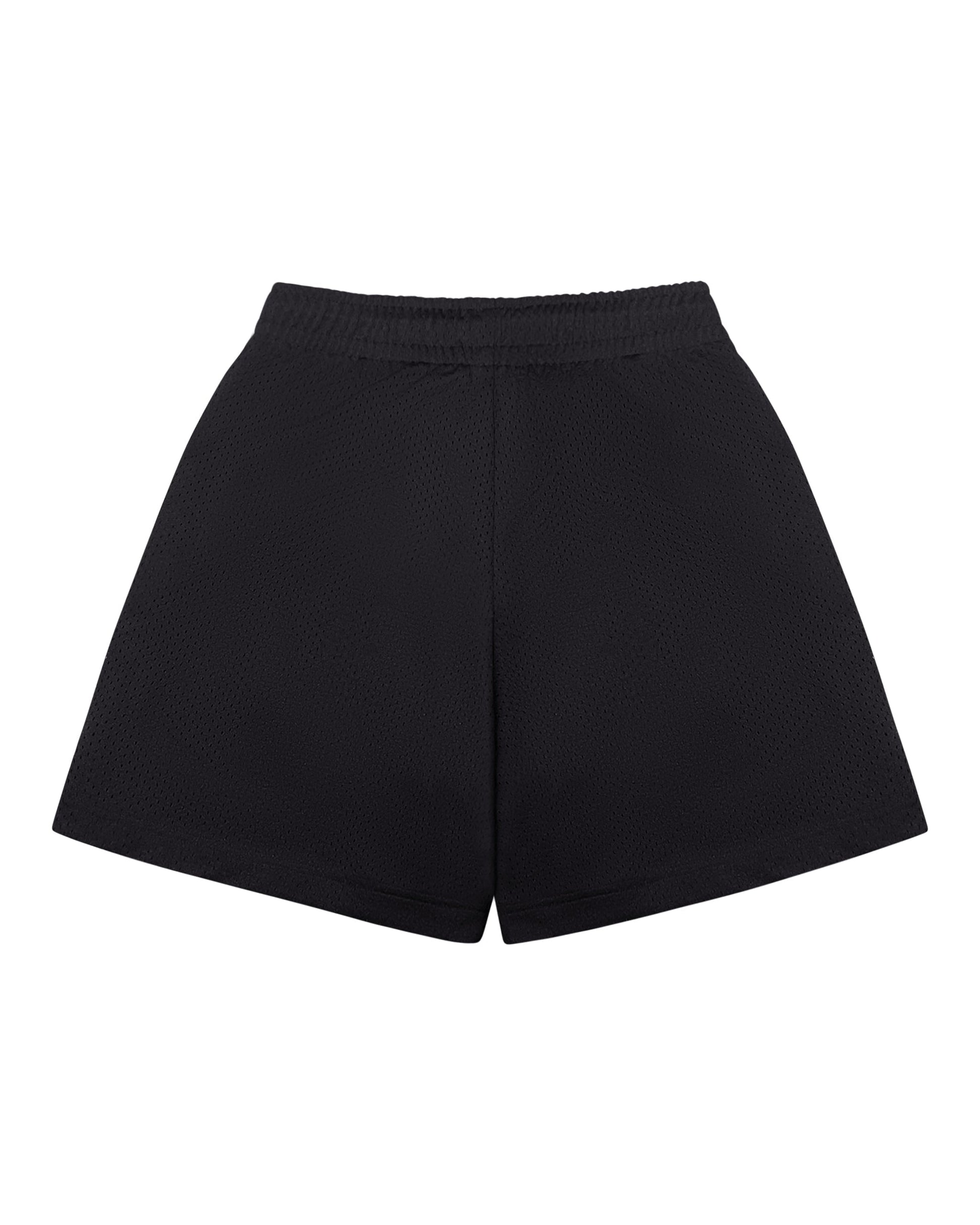 Mercier black Pin Up Airtex badge shorts