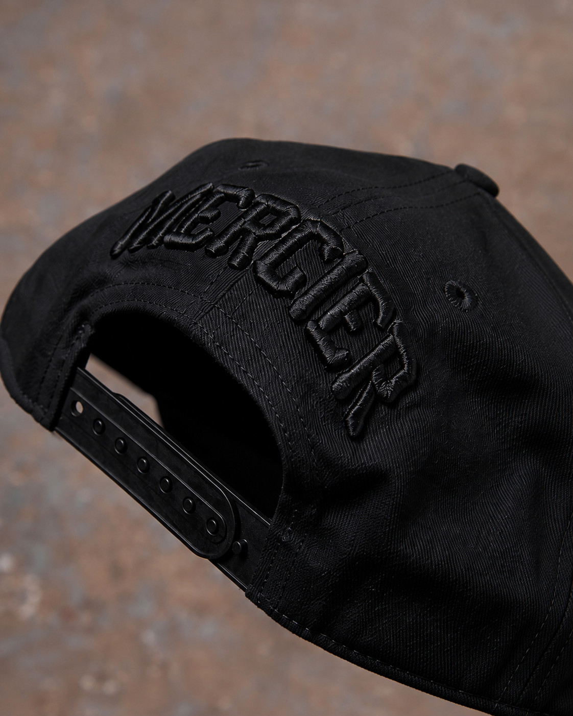 Mercier black Rotation snapback cap