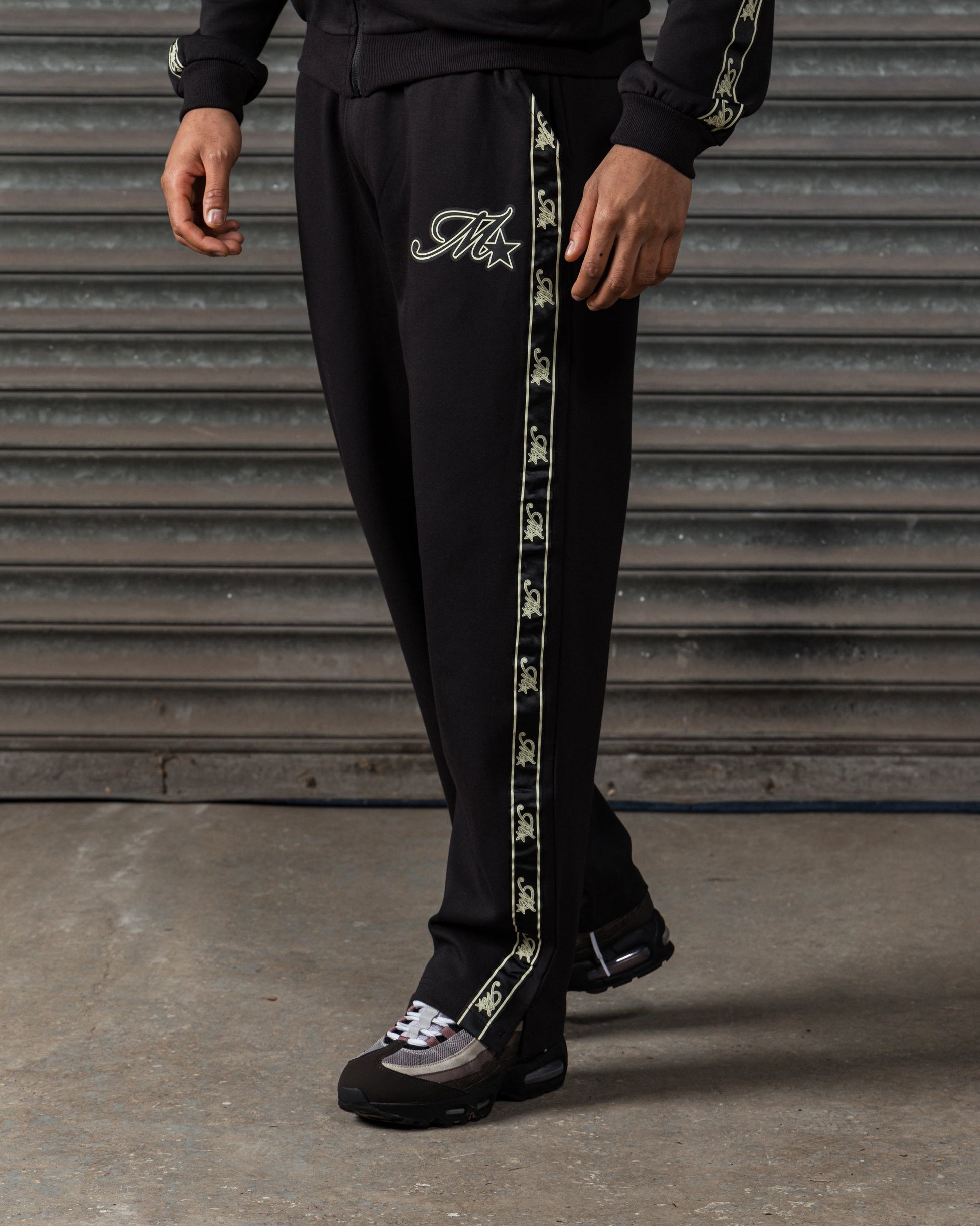 Mercier black Runway track pants