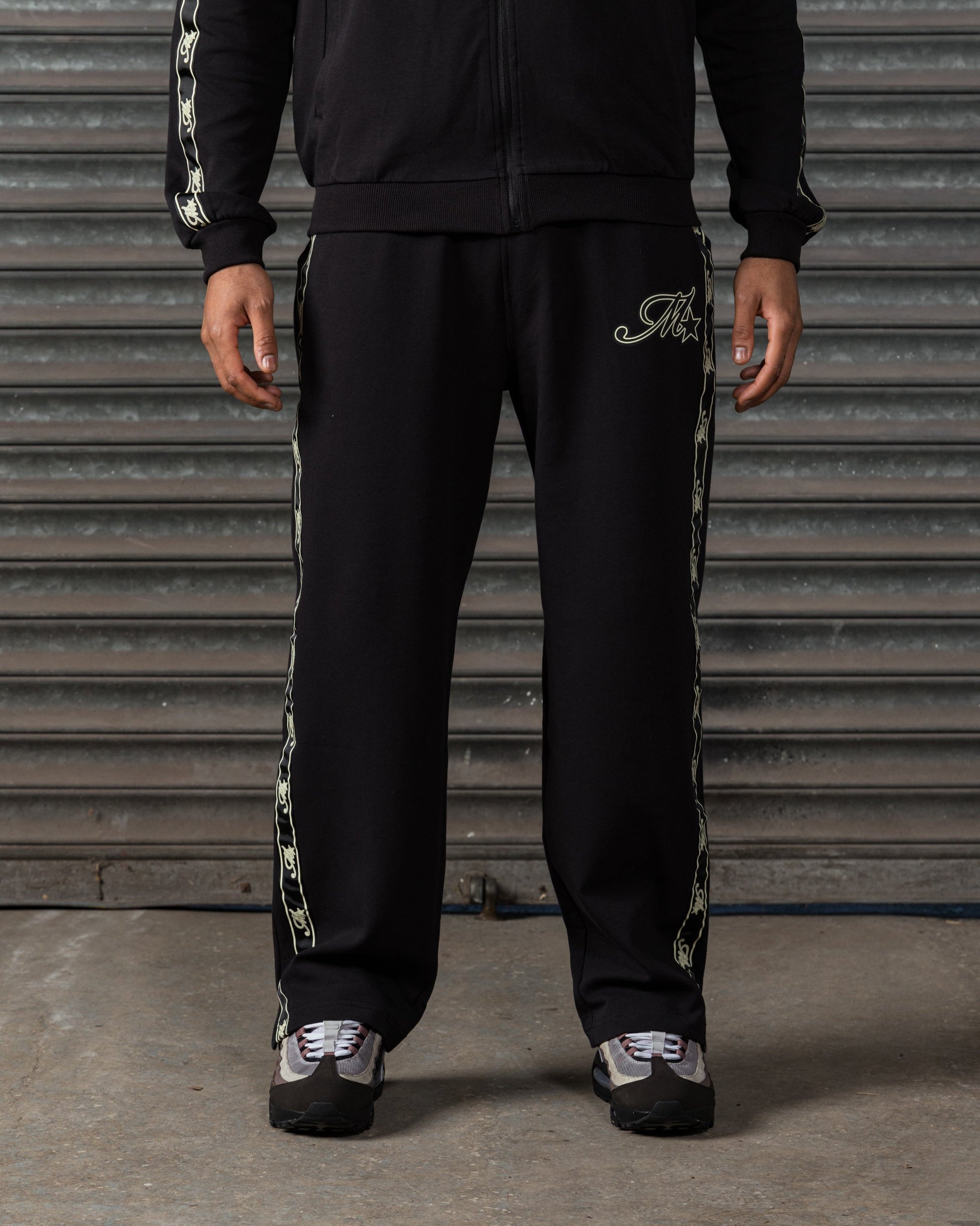 Mercier black Runway track pants