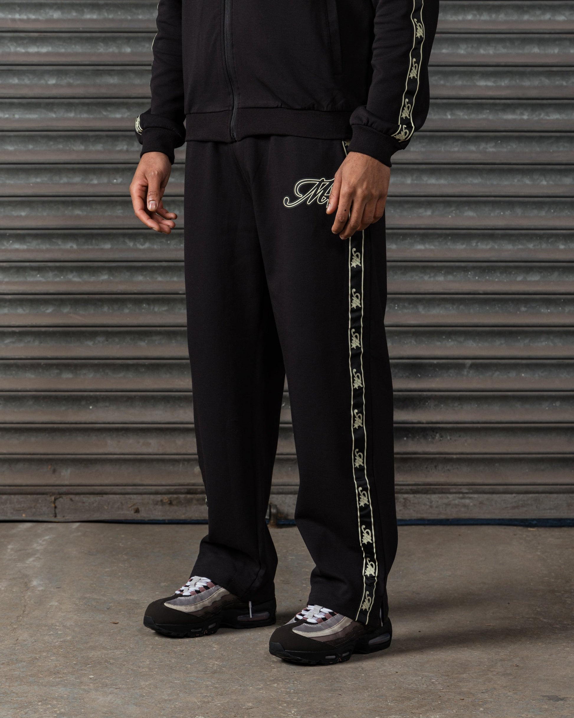 Mercier black Runway track pants