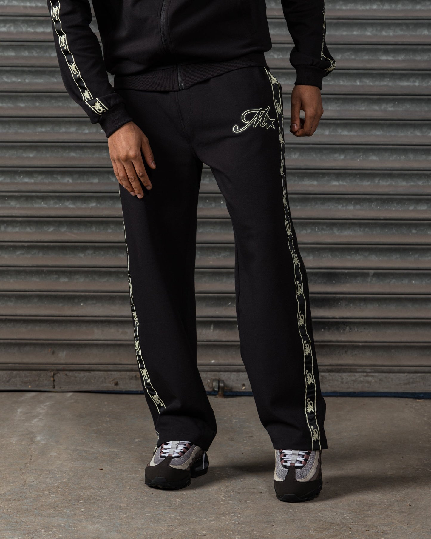 Mercier black Runway track pants