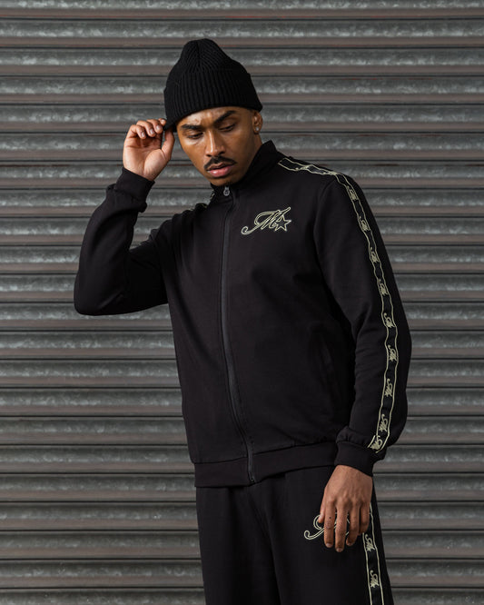 Mercier black Runway track top
