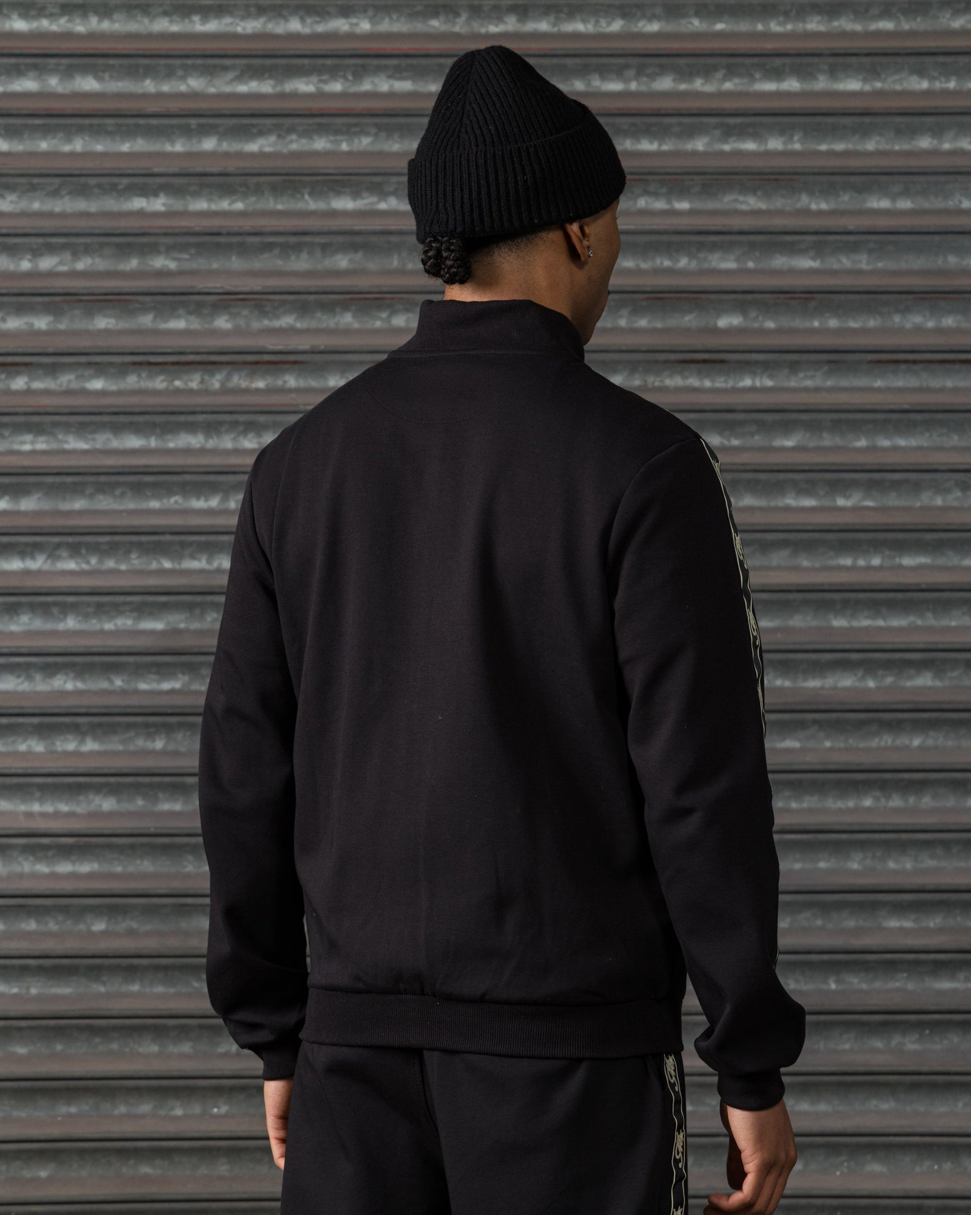 Mercier black Runway track top