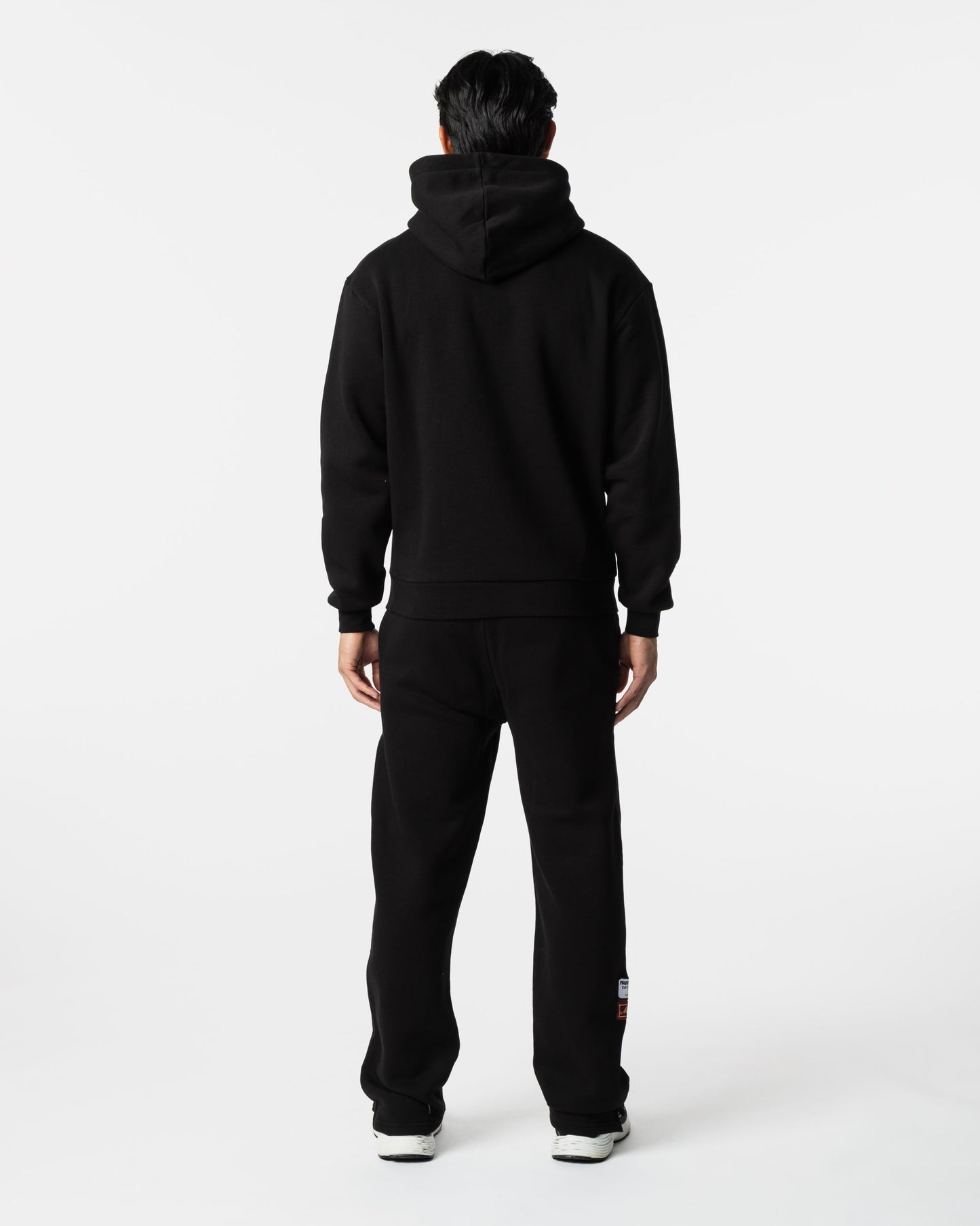 Mercier black relaxed OG badge hoodie
