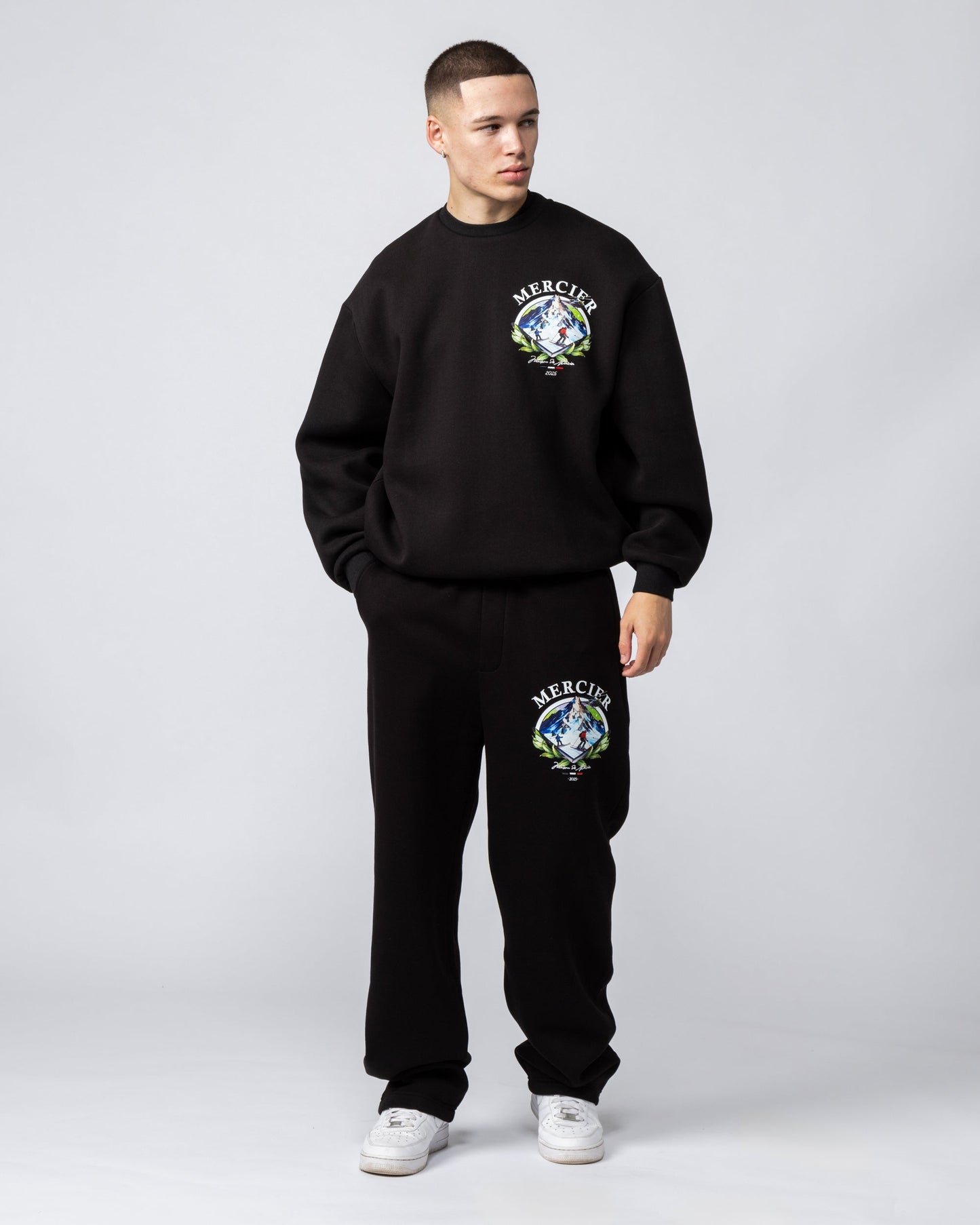 Mercier black ski joggers