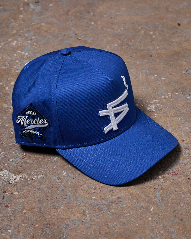 Mercier blue Rotation snapback cap