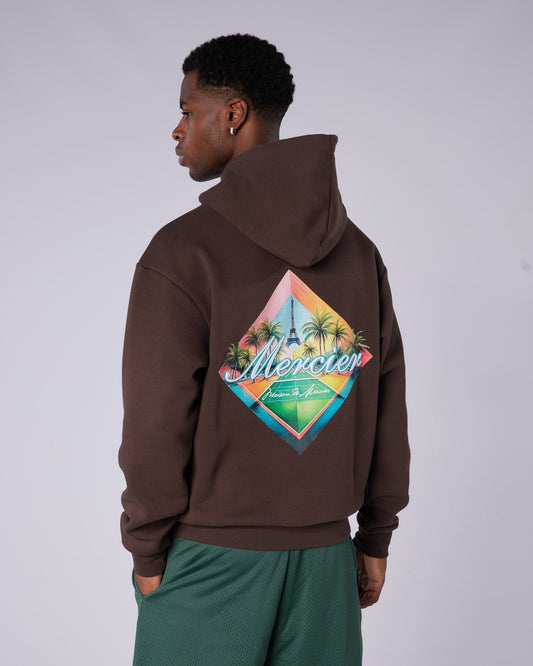 Mercier brown Trance Serve hoodie