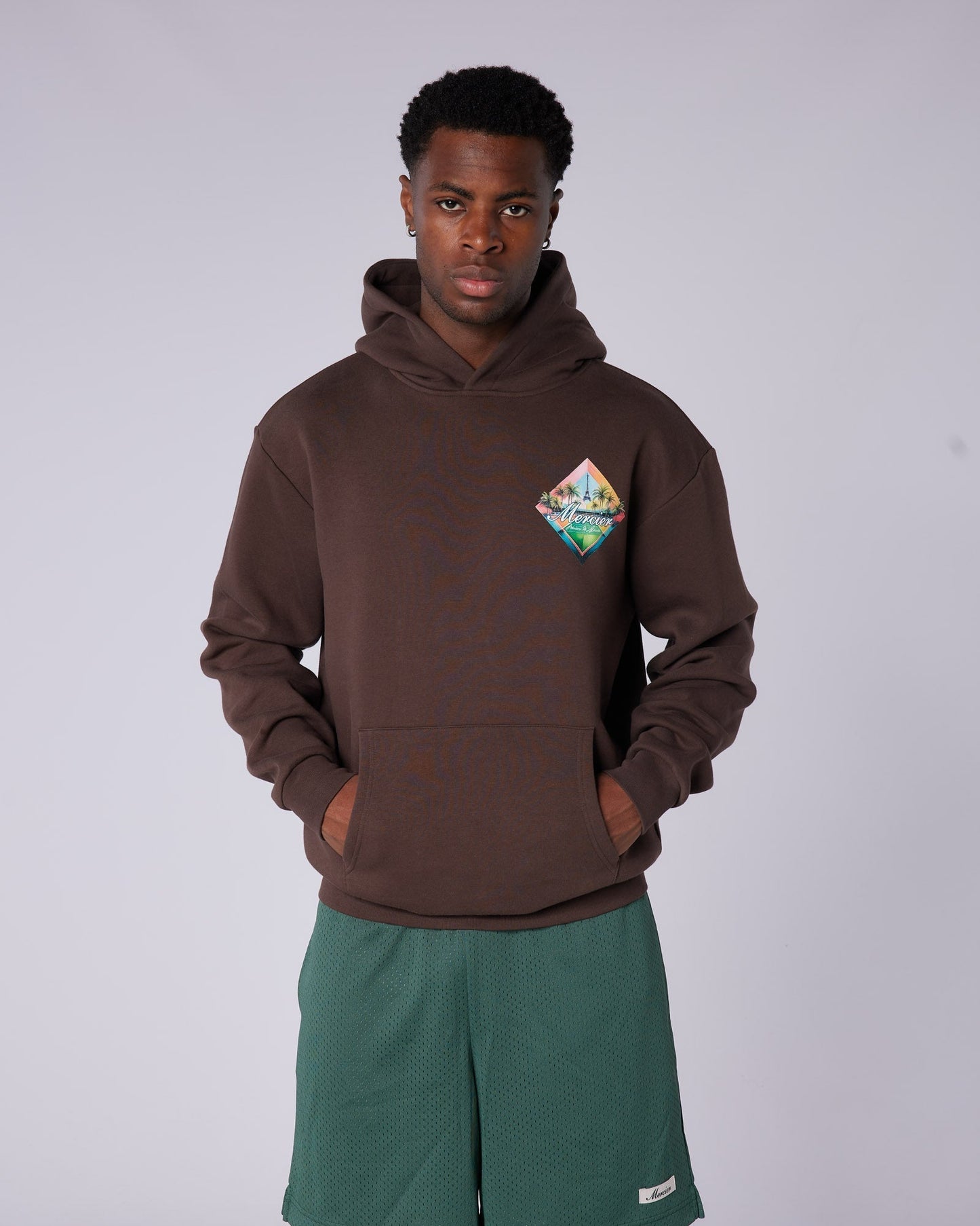Mercier brown Trance Serve hoodie