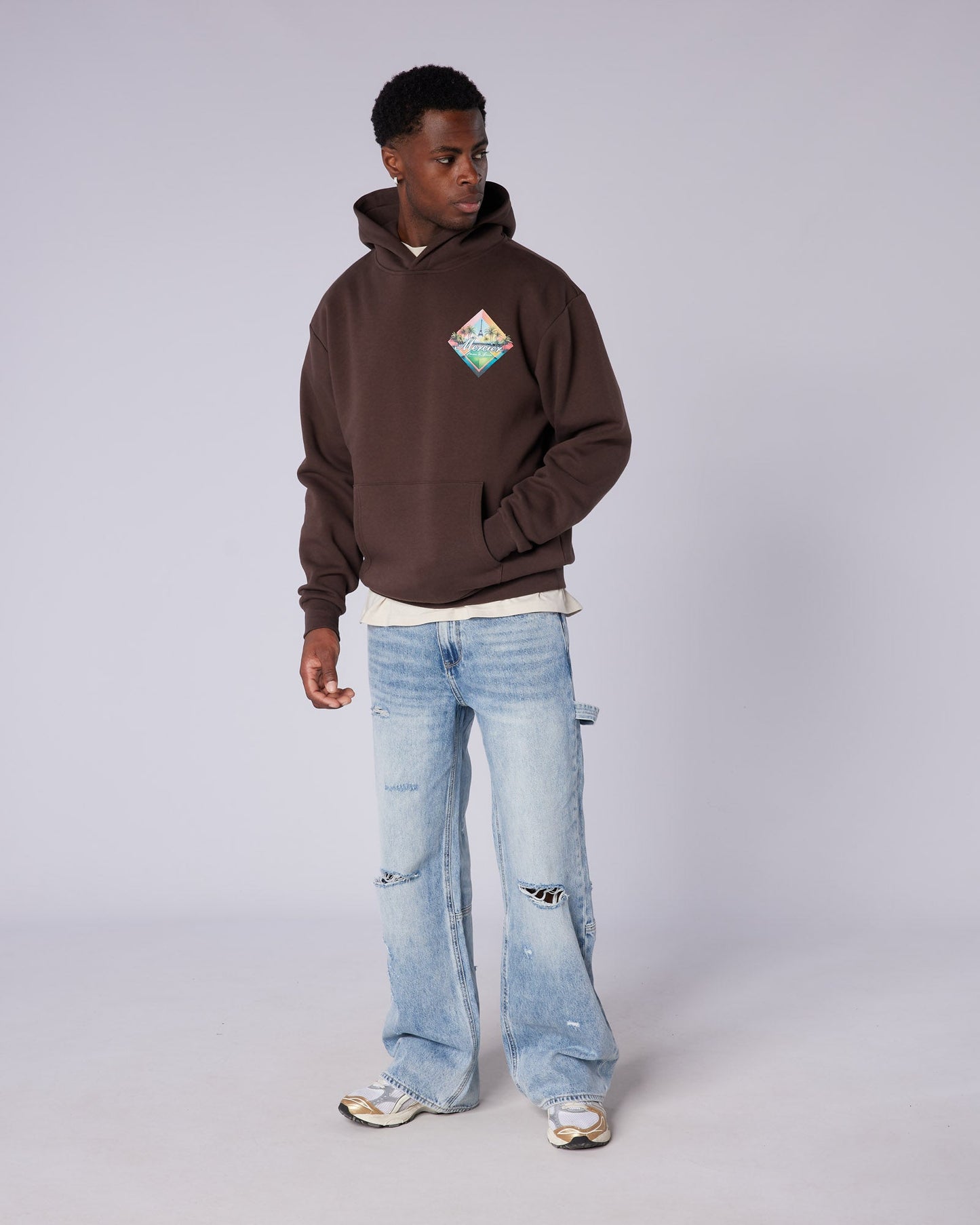 Mercier brown Trance Serve hoodie