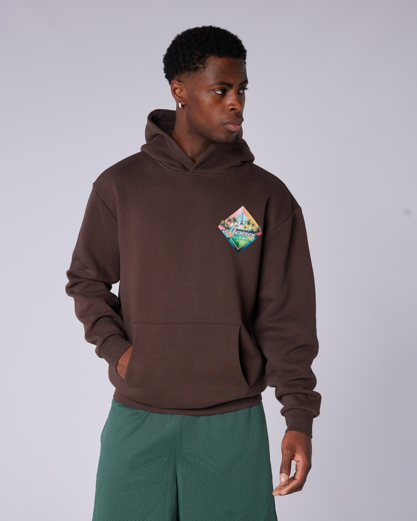 Mercier brown Trance Serve hoodie