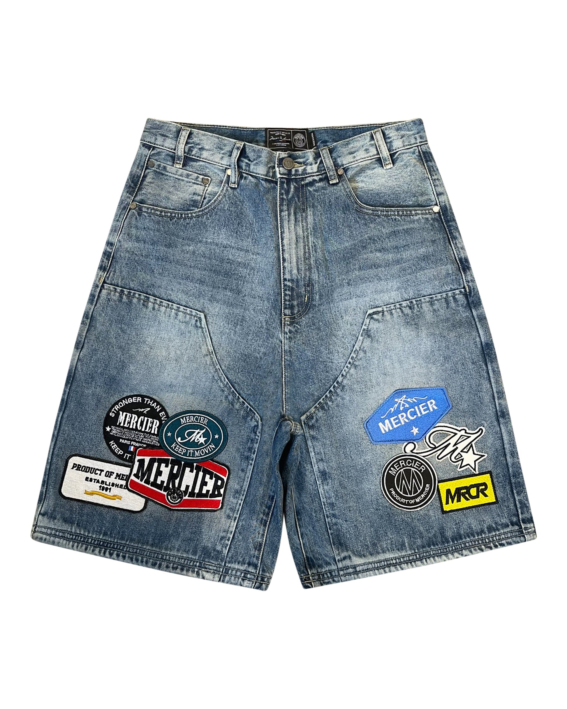 Mercier denim badge jort