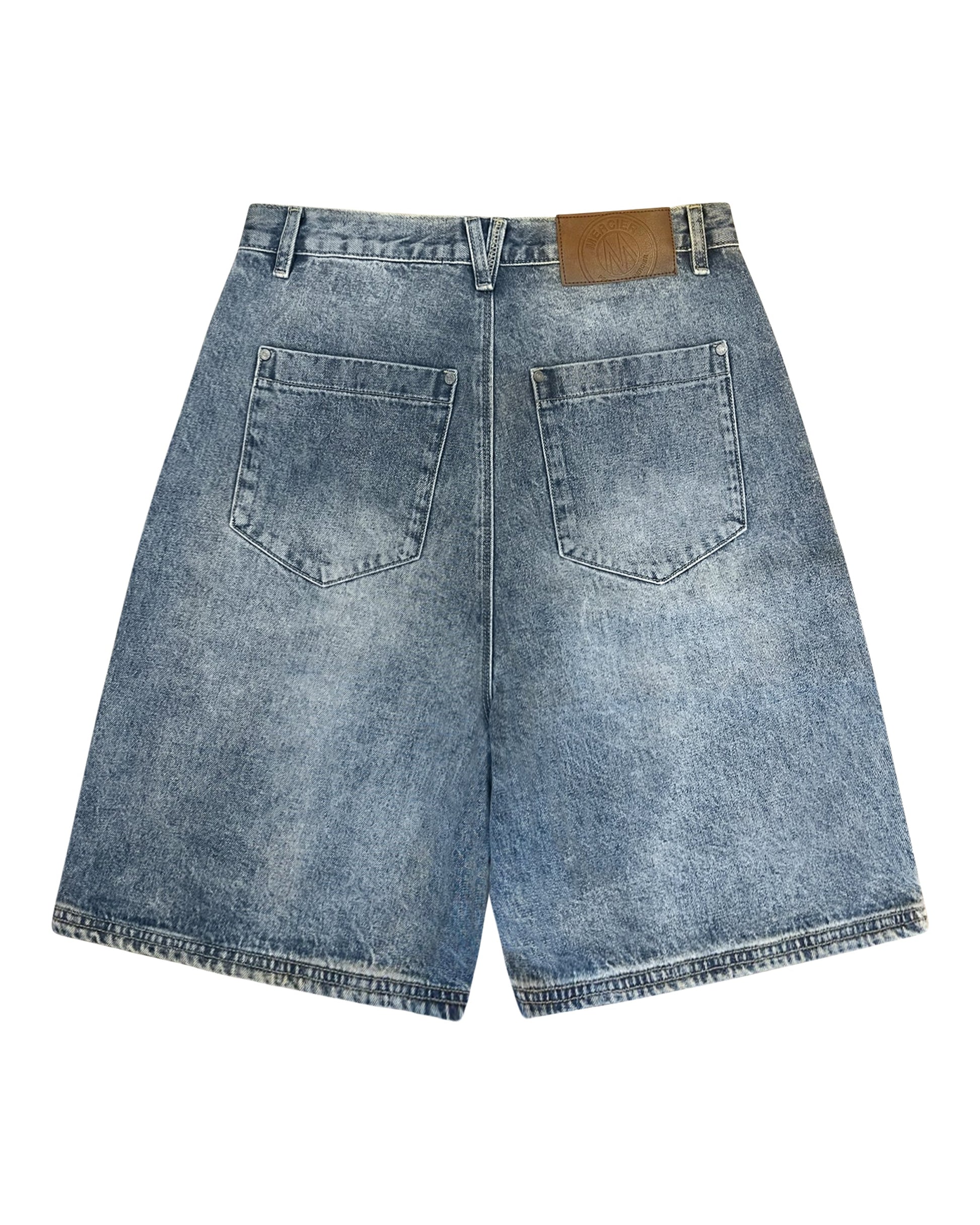Mercier denim badge jort