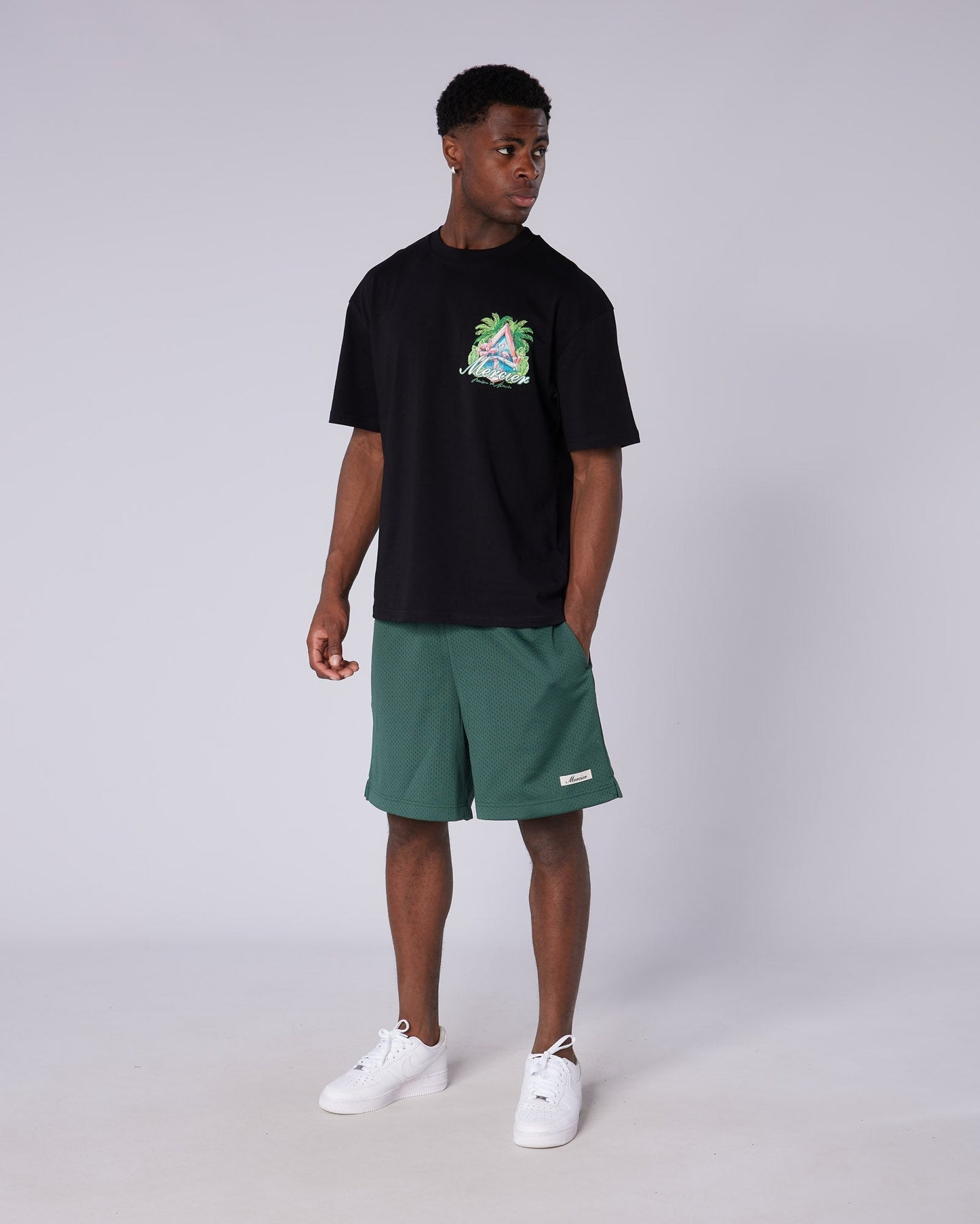 Mercier green Fracture shorts