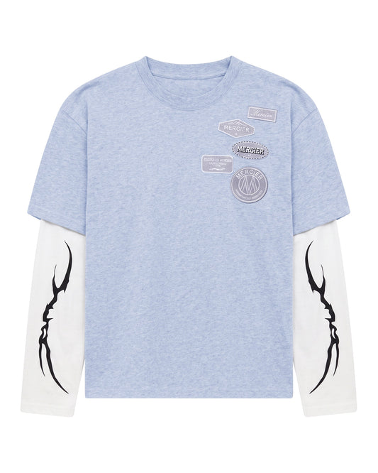 Mercier grey OG Lightening faux layer top