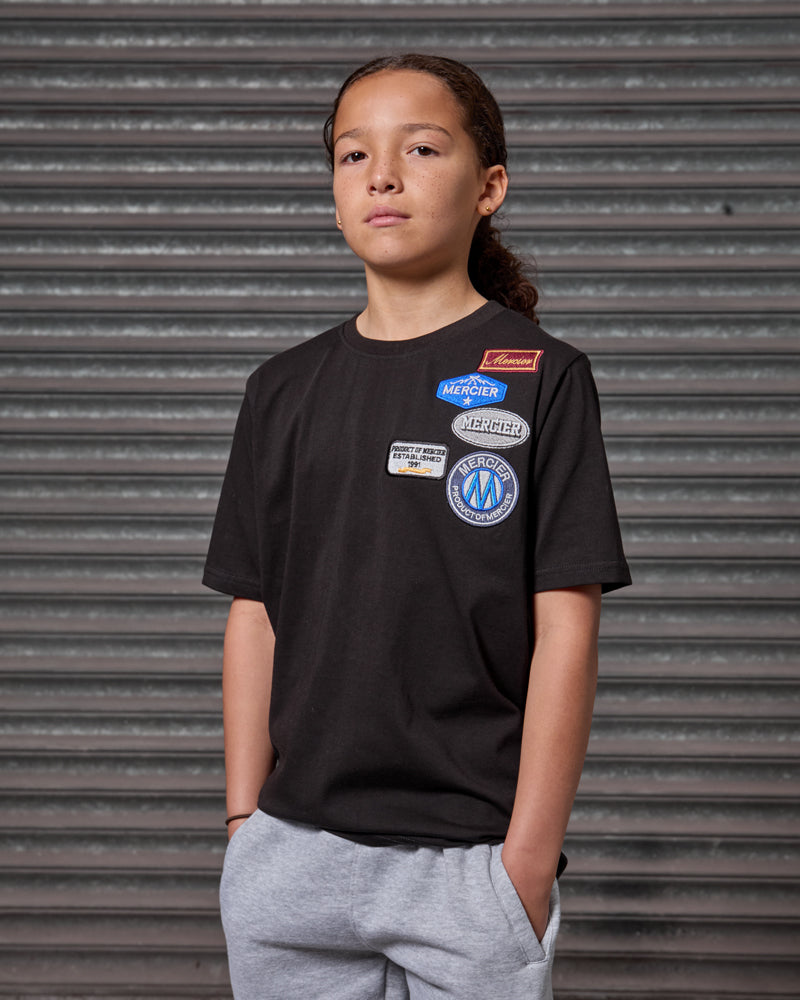 Mercier junior black OG badge t-shirt