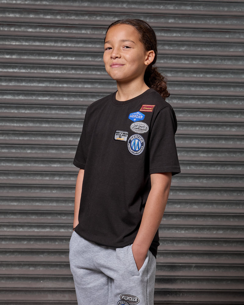 Mercier junior black OG badge t-shirt