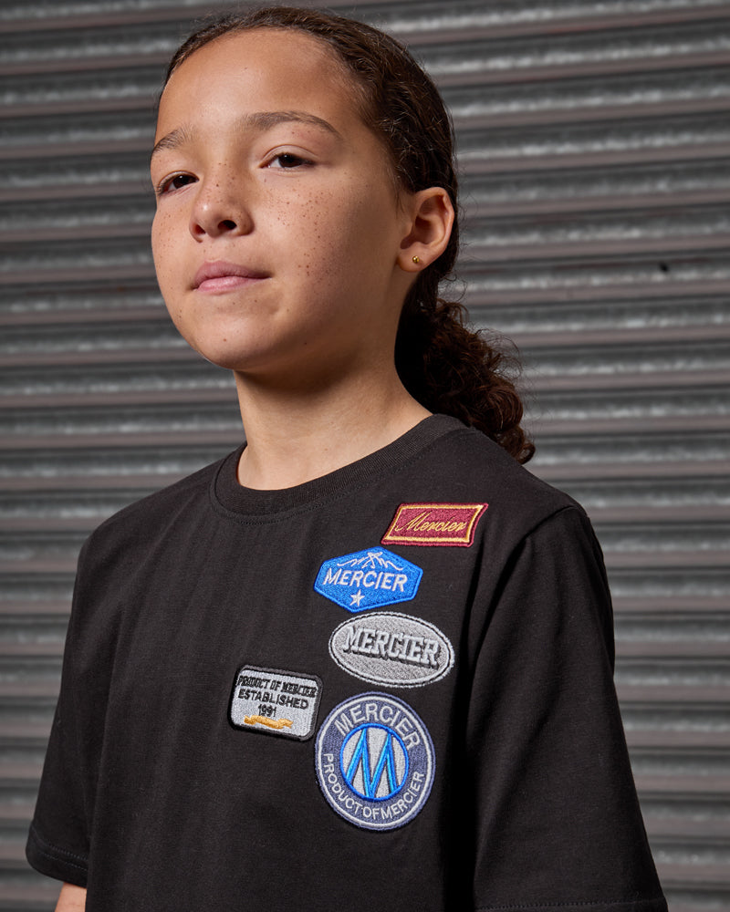 Mercier junior black OG badge t-shirt