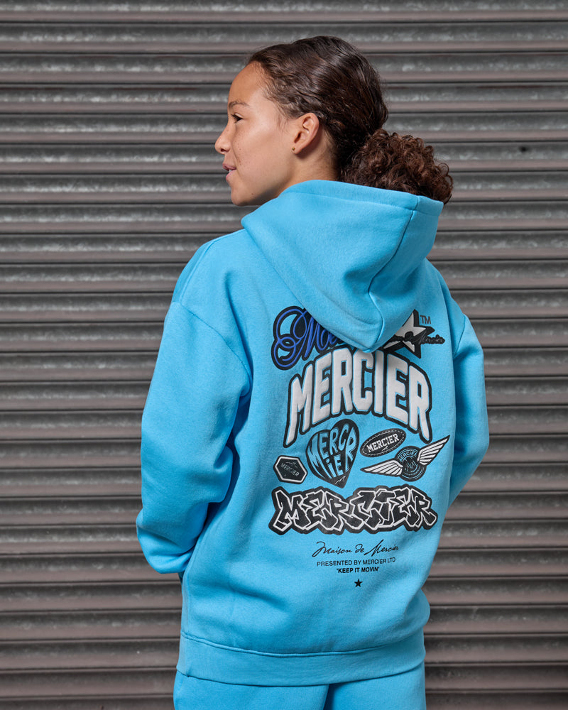 Mercier junior blue Guerrilla hoodie