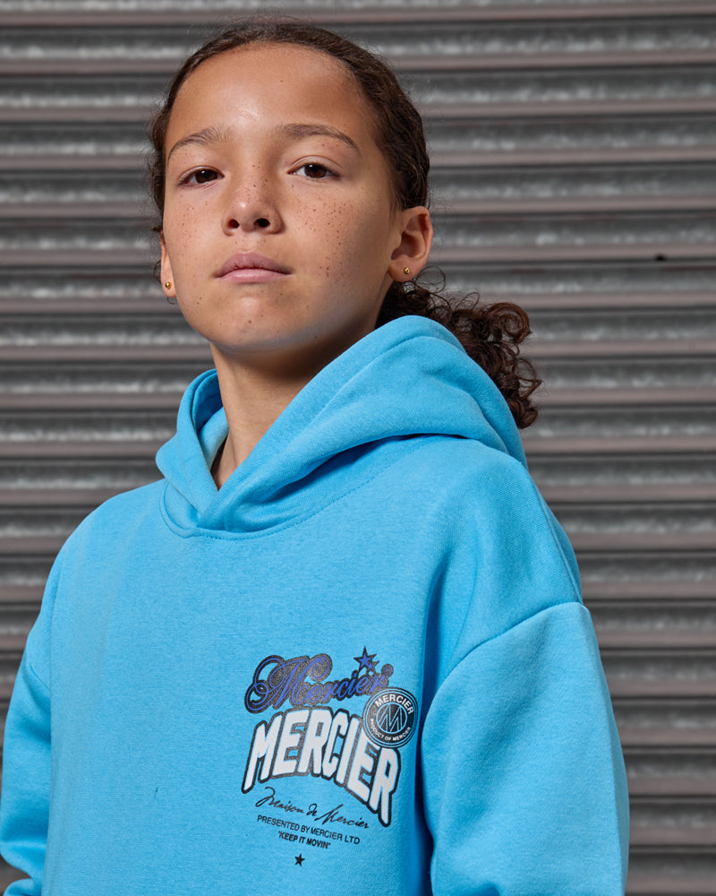 Mercier junior blue Guerrilla hoodie