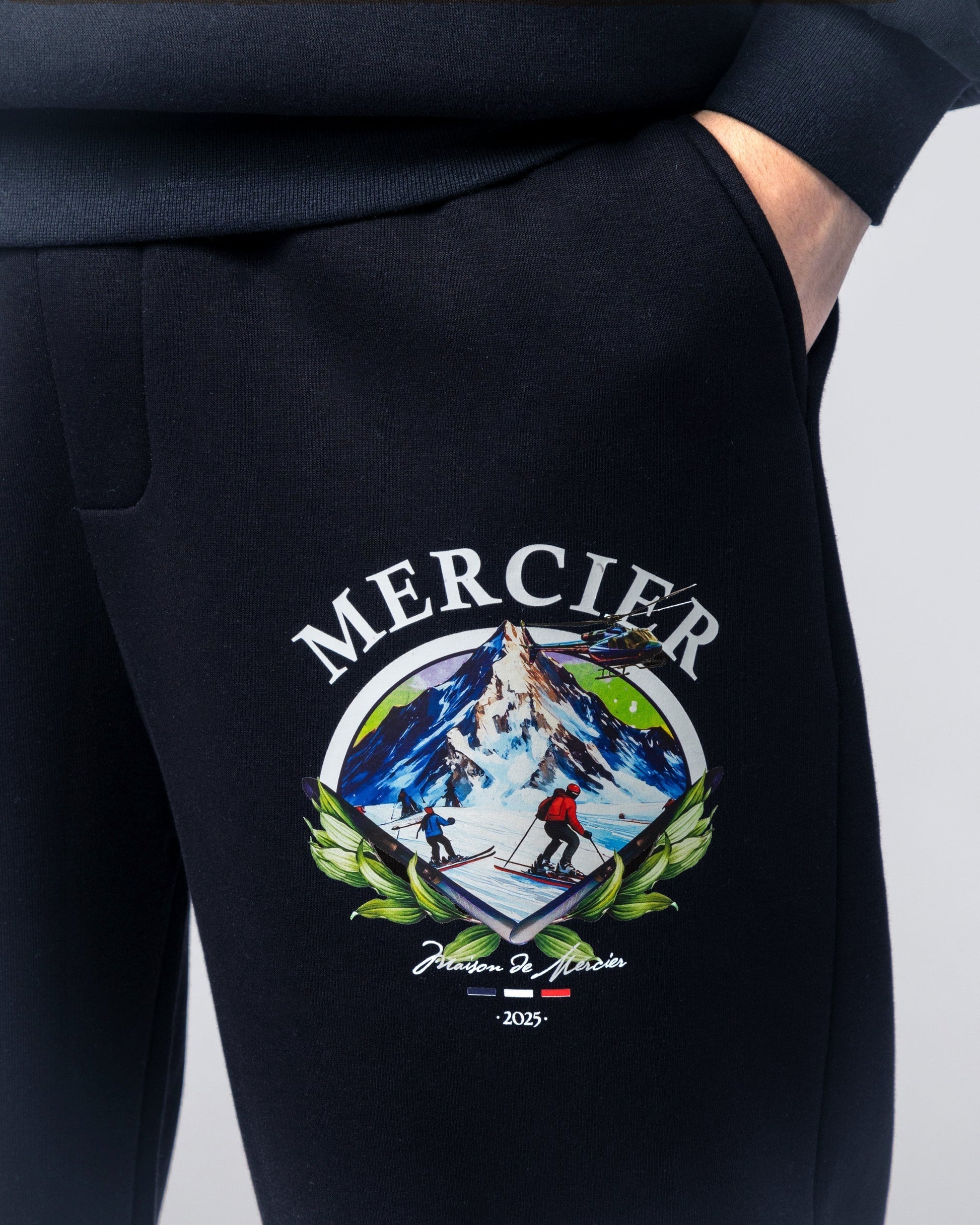 Mercier navy ski joggers