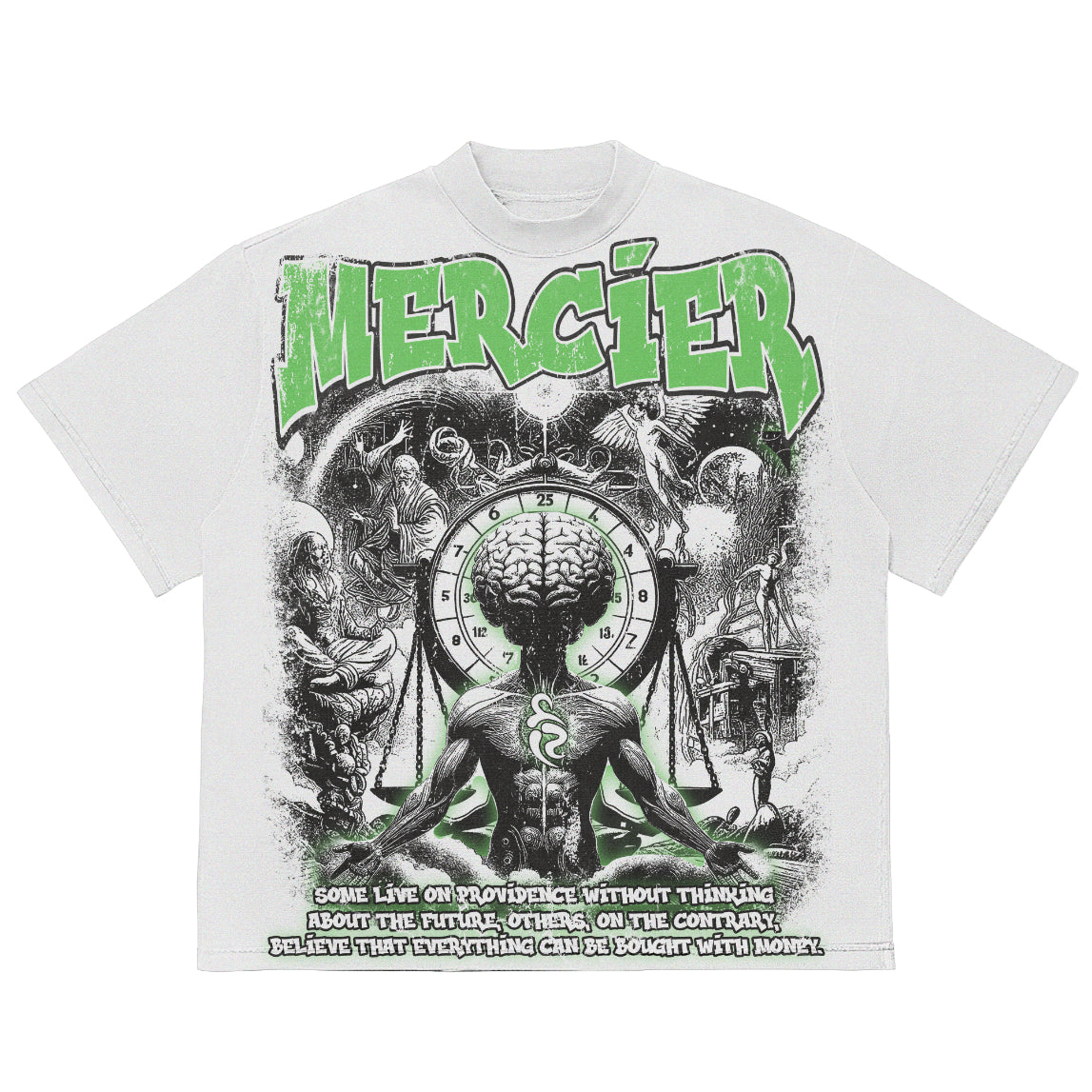 Mercier white Future relaxed t-shirt