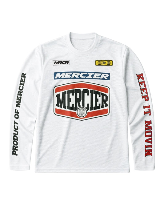 Mercier white Motocross mesh top