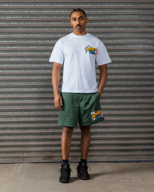Mercier white Pin Up badge t-shirt