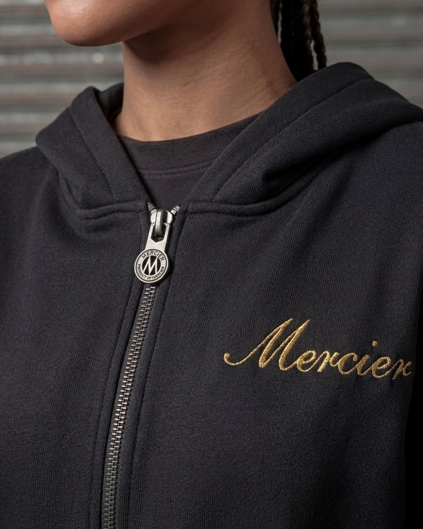 Mercier women's black gold Authenticity hoodie