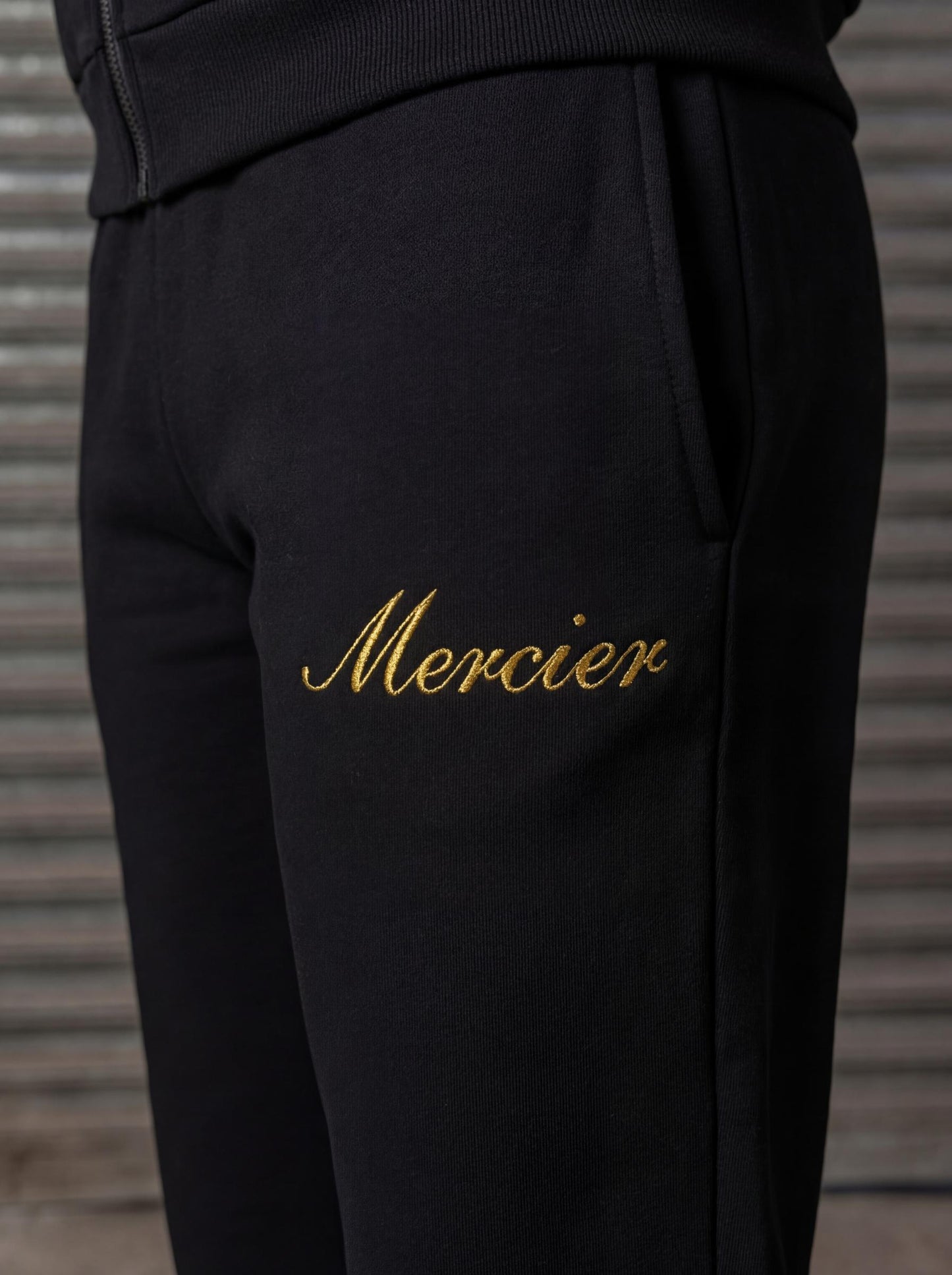 Mercier women's black gold Authenticity joggers