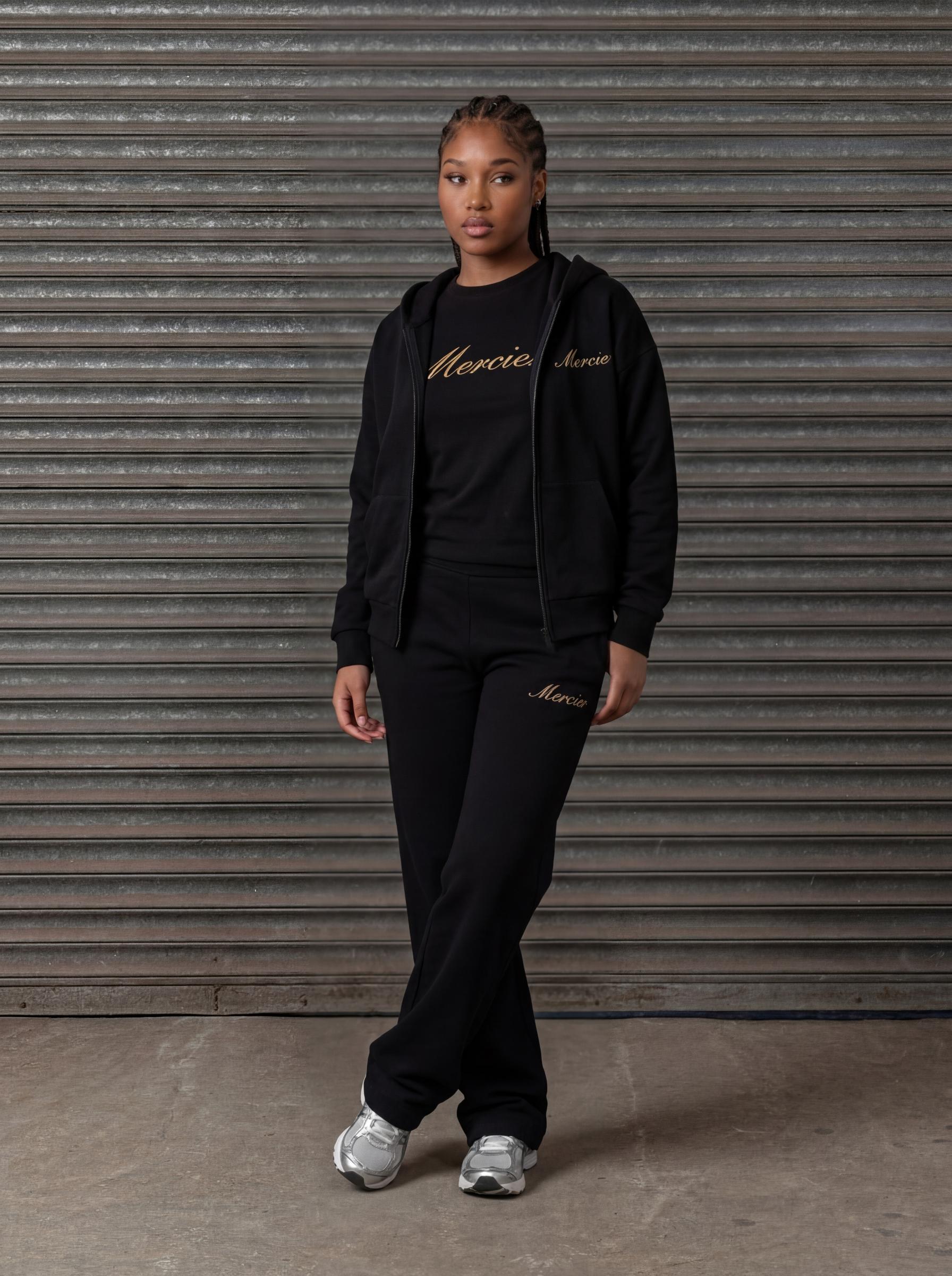 Mercier women's black gold Authenticity joggers