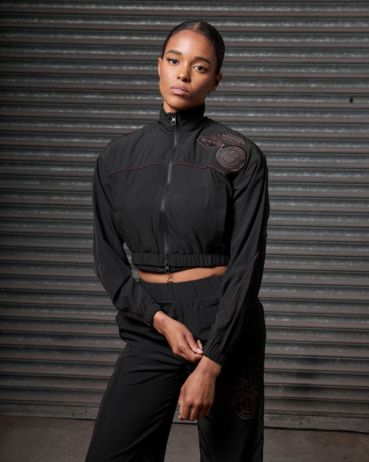Mercier women's black piping track jacket