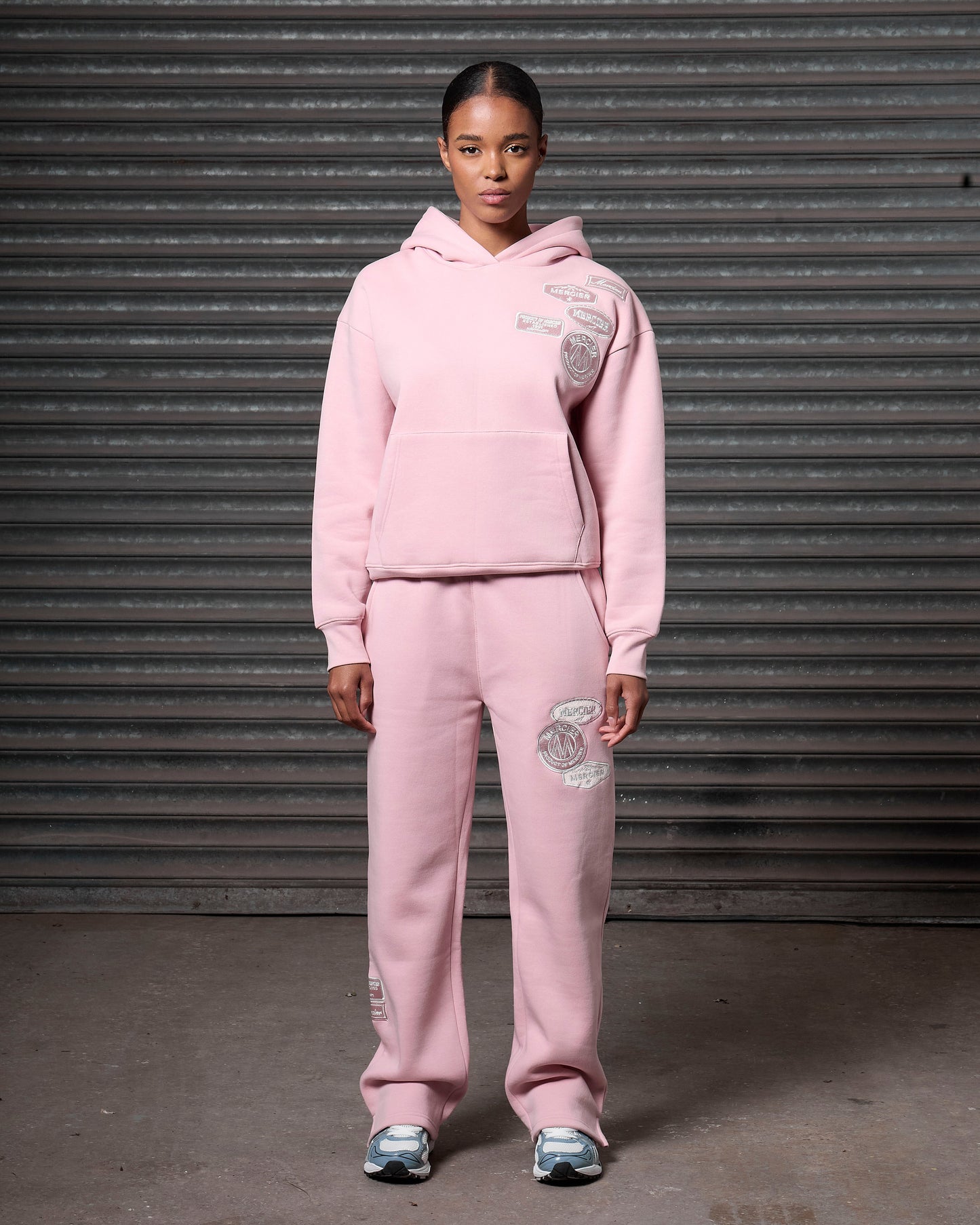Mercier women's blush pink relaxed OG hood