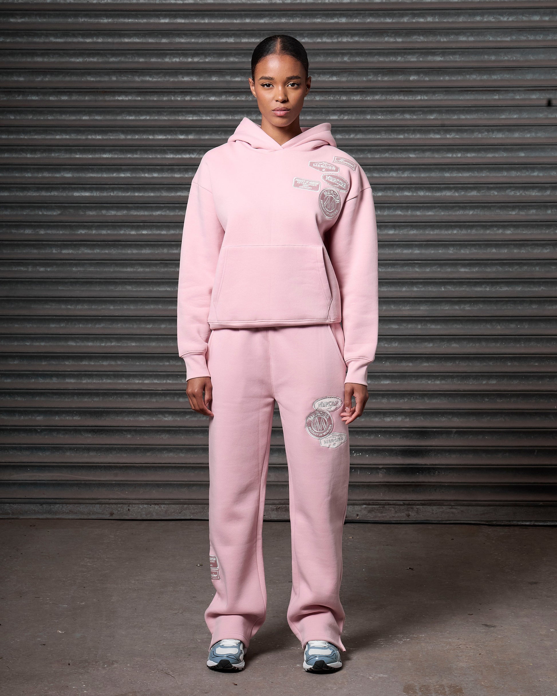 Mercier women's blush pink relaxed OG hood