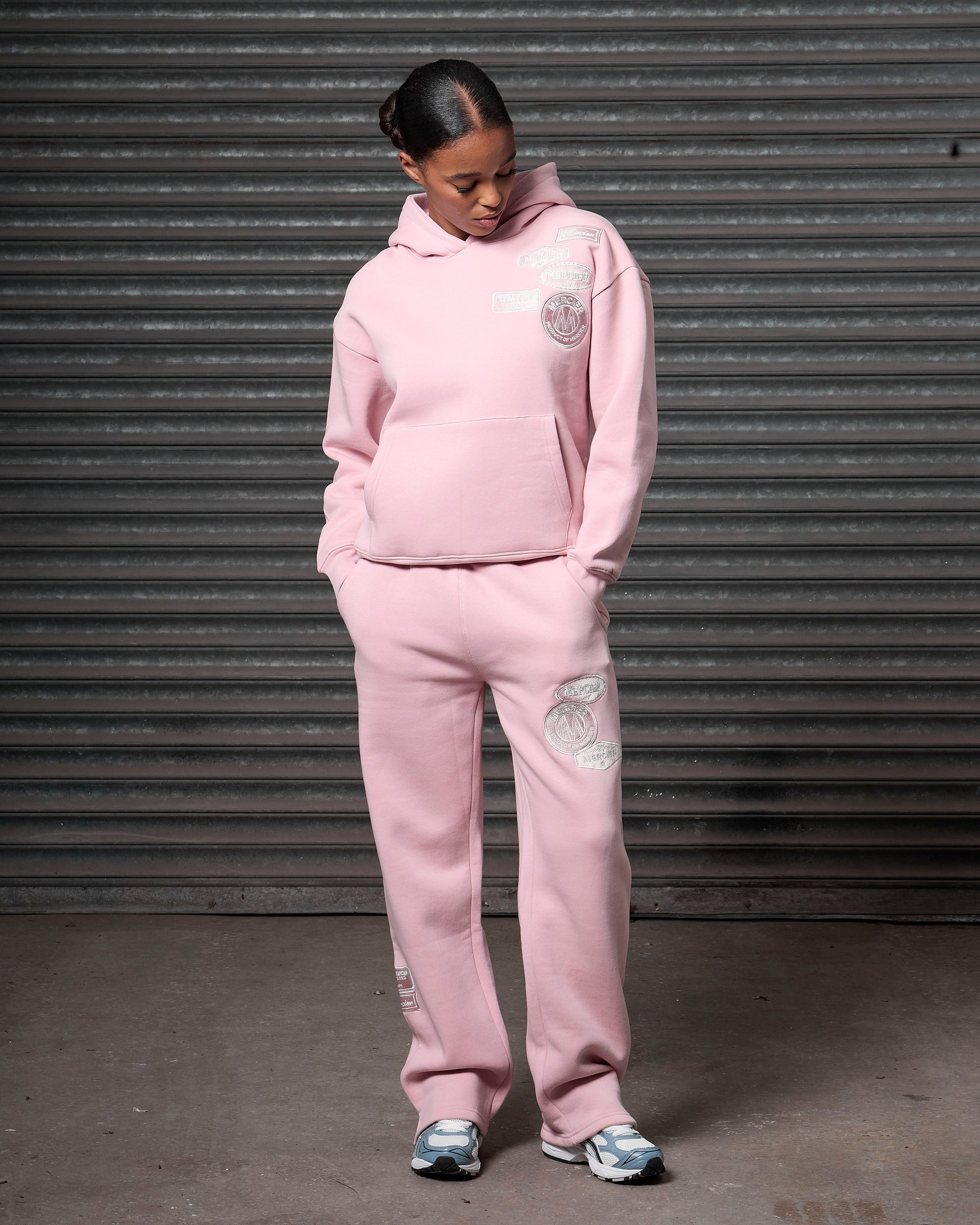 Mercier women's blush pink relaxed OG hood