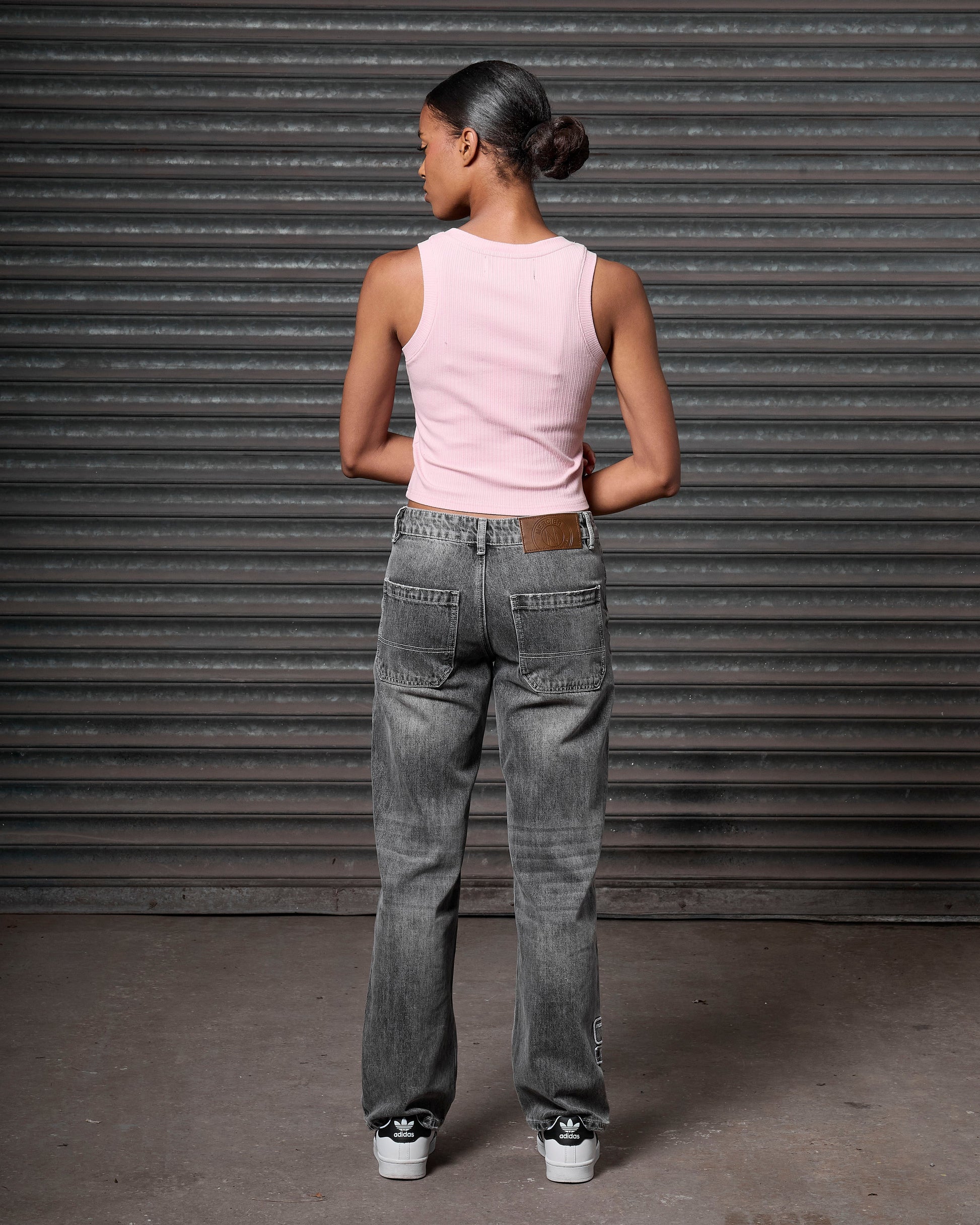 Mercier women's grey ribbed scoop vest