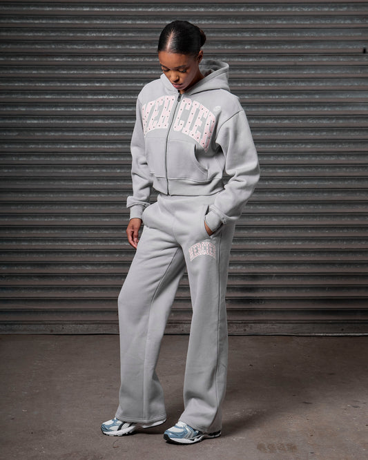 Mercier women's grey studded hoodie