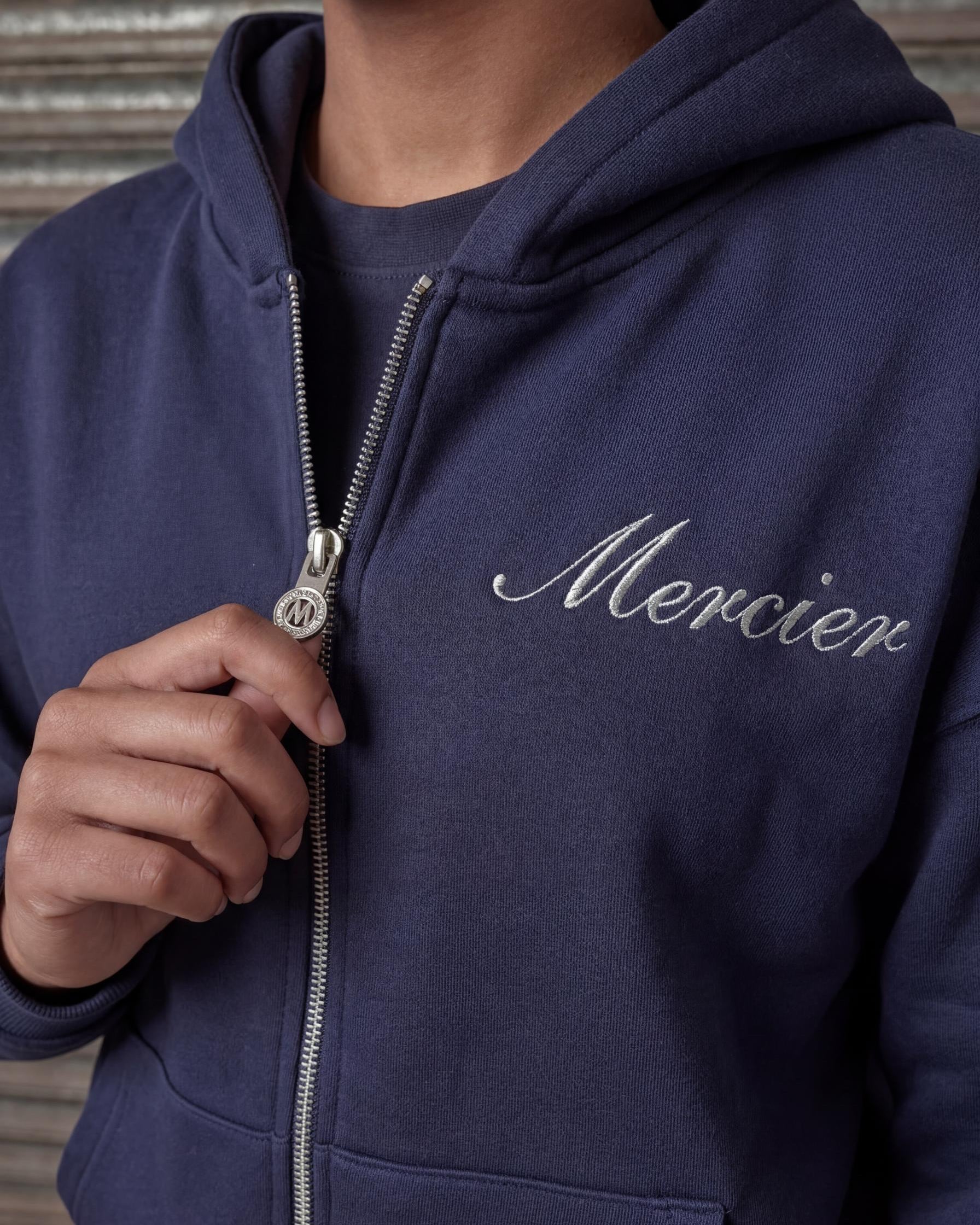 Mercier women's navy silver Authenticity hoodie
