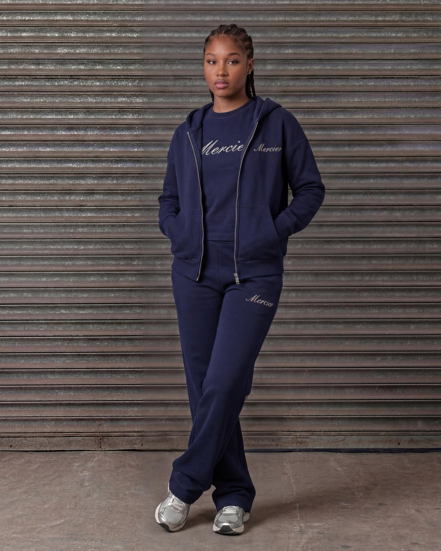 Mercier women's navy silver Authenticity joggers